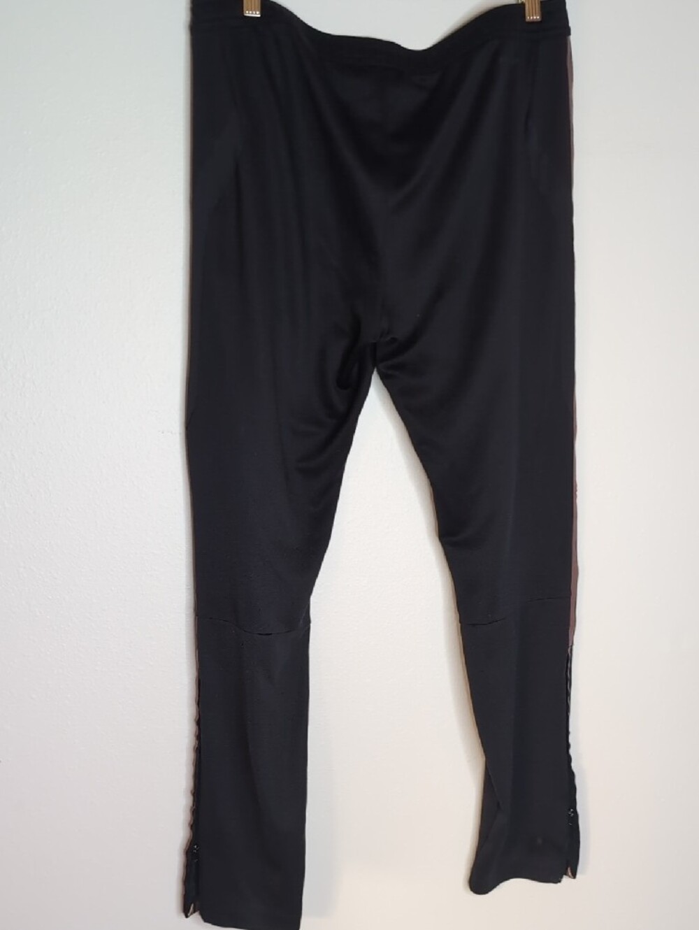 adidas Black Track Jacket and Pants with Metallic Gold Stripes - Picture 9 of 12